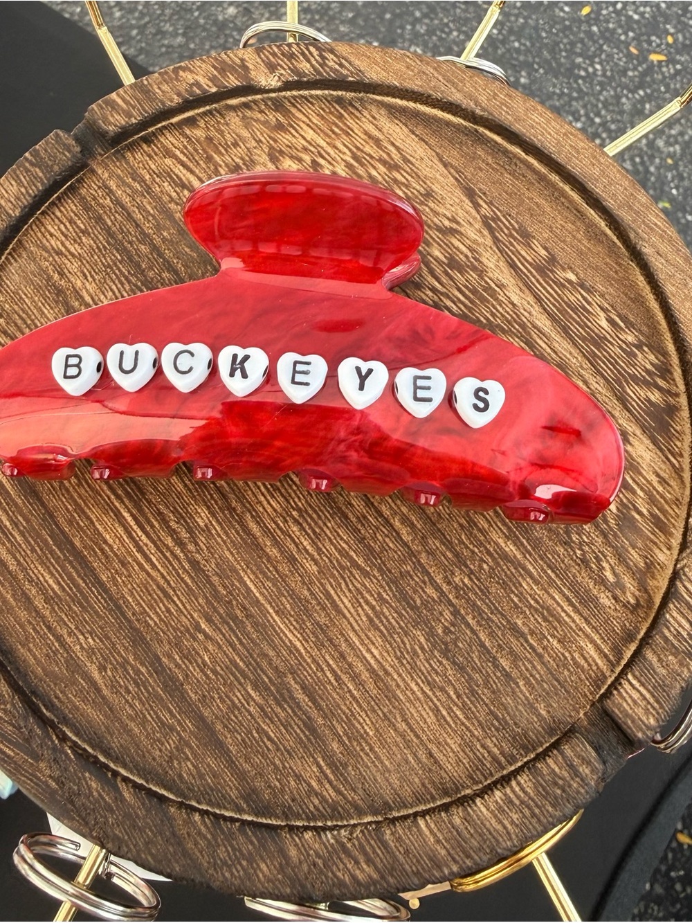 Red Buckeyes Pet Hair Clip - Decorative Aquarium Accessory